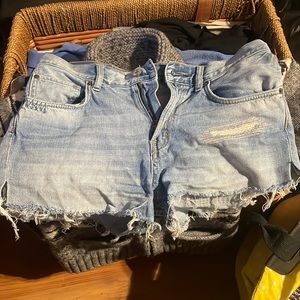 Denim shorts